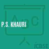 P.S. Khauri Primary School Logo