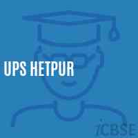 Ups Hetpur Middle School Logo