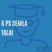 G Ps Semla Talai Primary School Logo