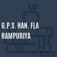 G.P.S. Han. Fla Rampuriya Primary School Logo
