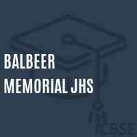 Balbeer Memorial Jhs Primary School Logo