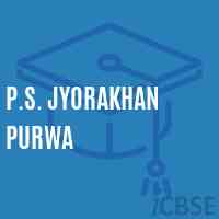 P.S. Jyorakhan Purwa Primary School Logo