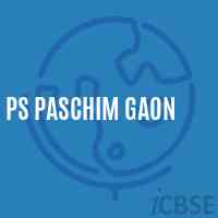 Ps Paschim Gaon Primary School Logo