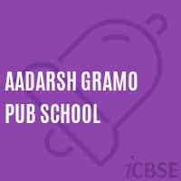 Aadarsh Gramo Pub School Logo