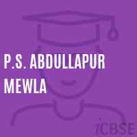 P.S. Abdullapur Mewla Primary School Logo