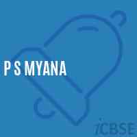 P S Myana Primary School Logo