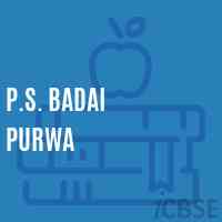P.S. Badai Purwa Primary School Logo