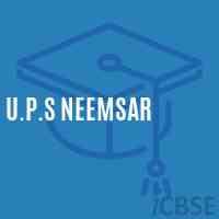 U.P.S Neemsar Middle School Logo