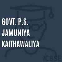 Govt. P.S. Jamuniya Kaithawaliya Primary School Logo