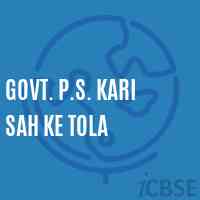 Govt. P.S. Kari Sah Ke Tola Primary School Logo