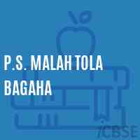 P.S. Malah Tola Bagaha Primary School Logo