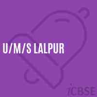 U/m/s Lalpur Middle School Logo