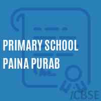 Primary School Paina Purab Logo