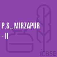 P.S., Mirzapur - Ii Primary School Logo
