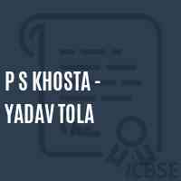 P S Khosta - Yadav Tola Primary School Logo