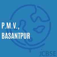 P.M.V., Basantpur Middle School Logo