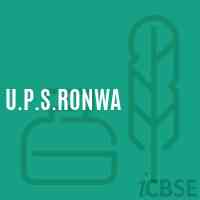 U.P.S.Ronwa Middle School Logo