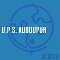 U.P.S. Kuddupur Middle School Logo