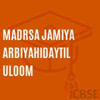 Madrsa Jamiya Arbiyahidaytil Uloom Middle School Logo
