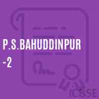 P.S.Bahuddinpur -2 Primary School Logo