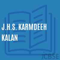 J.H.S. Karmdeeh Kalan Middle School Logo