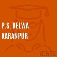 P.S. Belwa Karanpur Primary School Logo