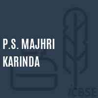 P.S. Majhri Karinda Primary School Logo