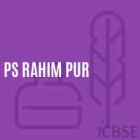 Ps Rahim Pur Primary School Logo