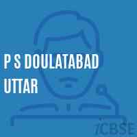P S Doulatabad Uttar Primary School Logo