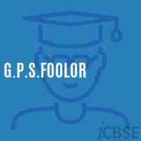 G.P.S.Foolor Primary School Logo