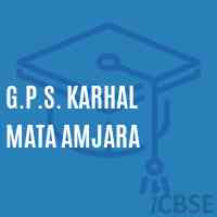 G.P.S. Karhal Mata Amjara Primary School Logo