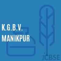 K.G.B.V. Manikpur Middle School Logo