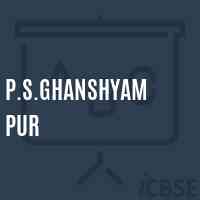 P.S.Ghanshyam Pur Primary School Logo