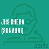 Jhs Khera (Sunauri) Middle School Logo