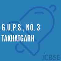 G.U.P.S., No. 3 Takhatgarh Middle School Logo