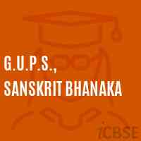 G.U.P.S., Sanskrit Bhanaka Middle School Logo
