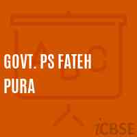 Govt. Ps Fateh Pura Primary School Logo