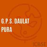 G.P.S. Daulat Pura Primary School Logo