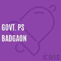 Govt. Ps Badgaon Primary School Logo