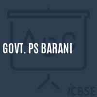 Govt. Ps Barani Primary School Logo