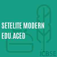 Setelite Modern Edu.Aced Middle School Logo