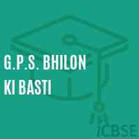 G.P.S. Bhilon Ki Basti Primary School Logo