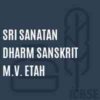 Sri Sanatan Dharm Sanskrit M.V. Etah High School Logo