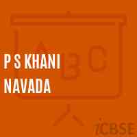 P S Khani Navada Primary School Logo