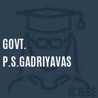 Govt. P.S.Gadriyavas Primary School Logo