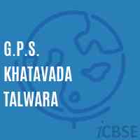 G.P.S. Khatavada Talwara Primary School Logo