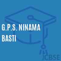 G.P.S. Ninama Basti Primary School Logo