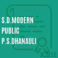 S.D.Modern Public P.S.Dhanauli Primary School Logo