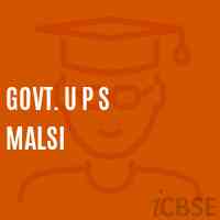 Govt. U P S Malsi Middle School Logo