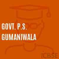Govt. P.S. Gumaniwala Primary School Logo